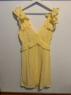 Yellow mini sundress